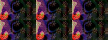 Küçük çiçekteki sevimli çiçek deseni. Siyah renkte çiçekler.