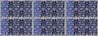 Düz Çiçek Elementleri Tasarımı. Renkli Yaz Temalı Kusursuz Arkaplan. Modaya uygun kumaş deseni. Sevimli çiçek raster deseni.