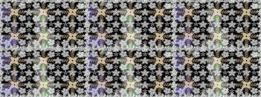 Üst manzara, yumuşak gri renk tarzı. Sevgililer günü ve tebrik kartı konsepti için şık bir davetiye. Manzaralı çiçek deseni. Çiçek kompozisyonu, el boyası, hassas şablon..