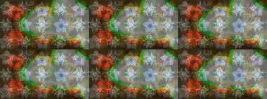 Tony 'nin kumaş kalıbını çiz. Raster illüstrasyonu. Küçük çiçekteki sevimli çiçek deseni. Modaya uygun kumaş deseni.