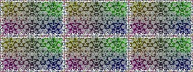 Gri renkli parlak çiçekli halı ile kusursuz desen..