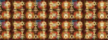 Renkli elementlerle Raster ilginç desen