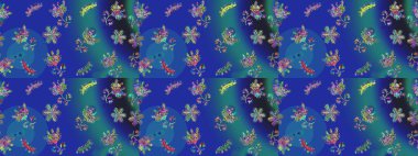 Güzel soyut kar taneleri raster tasarımı. Düz kar karalama ikonları, kar taneleri silueti mavi, yeşil ve menekşe renkleri noel afişi, kartlar. Yeni yıl kar tanesi.