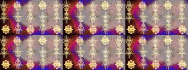 Güzel bir kış süsü. Renkli kar taneleri Raster çizimi. Raster grisi, bej ve nötr kar tanelerinden izole edilmiş..