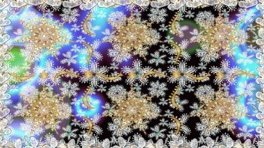 Tarafsız renklerde, altın elementlerle kusursuz desen. Kusursuz klasik raster altın desenli. Geleneksel oryantasyon süsü. Klasik vintage arkaplan.