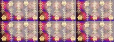 Çizgi çizimi kalıbı. Şirin çiçekler. Raster Moda kumaş deseni.