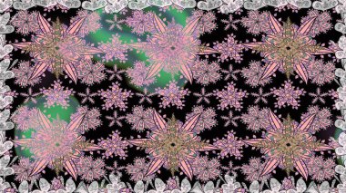 Kabile sanatı boho baskısı, klasik çiçek arkaplanı. Soyut etnik raster kusursuz desen. Arkaplan dokusu, duvar kağıdı, doğal renklerde çiçek teması.