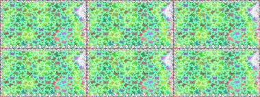 Kağıt, kumaş ve ambalaj için uygun. Kusursuz desen. Raster. Kelebekler yeşil şirin arka planda.