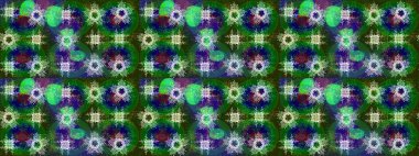 Renkli elementlerle Raster ilginç desen