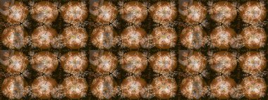 Kar Tanesi Mozaik ikonu. Siluet kar taneleri tabelası izole edilmiş kahverengi, bej ve gri renkler. Grafiksel element dekorasyonu. Sembol kışı, donmuş, Noel, yeni yıl tatili. Raster tasarımı. Düz tasarım.