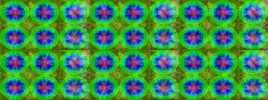 Renkli arka planda izole kar taneleri. Yüzey için tekrarlanan doku, ambalaj kağıdı, yeşil, mavi ve mor renkler. Kış kar tanesi, raster arka plan. Raster illüstrasyonu.