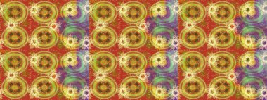 Renkli arka planda izole tatlı kar taneleri. Sarı, turuncu ve kahverengi kar taneleri. Raster illüstrasyonu.