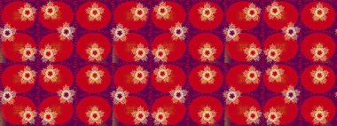 Yüzey için tekrarlanan doku, ambalaj kağıdı, renkli kar tanesi. Kış kar taneleri, raster arka plan.