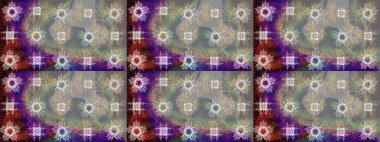 Kar tanelerinin soyut arkaplanlı Noel şablonu. Gri, nötr ve kahverengi renkler. Noel ve yeni yıl moda baskıları için tatil tasarımı. Raster illüstrasyonu.