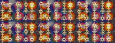 Düz kar karalama ikonları, yılbaşı afişi için kar taneleri silueti, kartlar. Yeni yıl kar tanesi. Şirin soyut kar taneleri kahverengi, gri ve kırmızı renkler üzerine raster tasarımı.