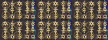 Noel stili. Kahverengi, gri ve yeşil renkli kar taneleri. Raster illüstrasyonu.