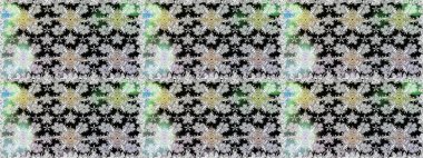 Raster illüstrasyonunda kusursuz çiçek deseni. Güzel kumaş deseni. Renkli Bahar Temalı Kusursuz Arkaplan. Düz Çiçek Elementleri Tasarımı.