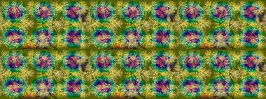 Renkli elementlerle Raster ilginç desen