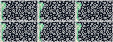 Siyah renkli çiçekler. Düz Çiçek Elementleri Tasarımı. Renkli Bahar Temalı Kusursuz Arkaplan. Çiçekle kusursuz desen.