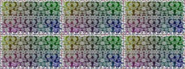 Çiçek deseni. Raster illüstrasyonu. Şatafatlı bahar bahçesi dokusu. Çiçeksiz arkaplan.