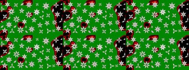 Doğal kozmetik ürünleri, parfüm, çiçekçi dükkanı için bahar ihalesi tasarımı. Karşılama ya da düğün geçmişi olarak kullanılabilir. Paket kağıdı için en iyisi. Yeşil lale çiçekli Raster eskiz deseni.