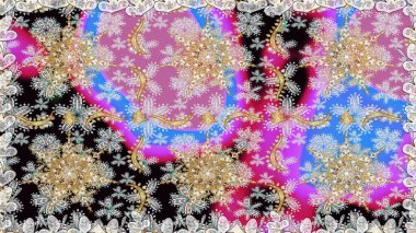 Noel, kar tanesi, yeni yıl 2019. Tarafsız renklerde, altın elementlerle kusursuz bağ dokusu.