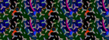 Kar tanesi kışı. Kışın sembolü. Renkli arka planda izole edilmiş suluboya kar taneleri. Raster illüstrasyonu.