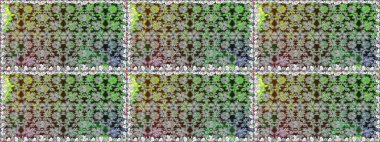 Raster illüstrasyonu. Gri yapraklı yabani çiçekler. Suluboya, elle çizilmiş. Kusursuz arkaplan deseni.