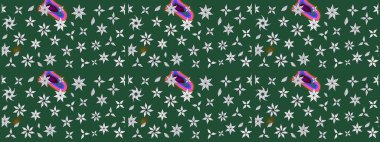 Eskiz arkaplan modeli. Vadinin yeşil renkli çiçekleri. Suluboya, elle çizilmiş. Raster - stok.