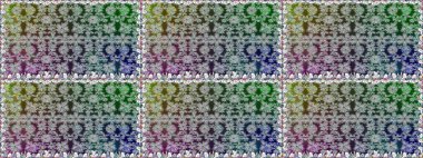 Çiçek deseni. Raster illüstrasyonu. Şatafatlı bahar bahçesi dokusu. Çiçeksiz arkaplan.