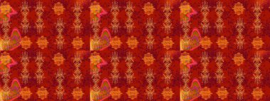 Renkli elementlerle Raster ilginç desen