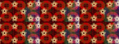 Kar Tanesi Simgesi. Kar Tanesi Raster illüstrasyonu. Kırmızı, kahverengi ve yeşil renklerde izole edilmiş. Kış kar taneleri.