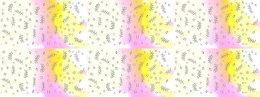 Tarafsız, bej ve beyaz çiçekli bahar çiçekleri. Küçük çiçekte güzel bir desen. Moda baskıları için zarif bir şablon. Motley illüstrasyonu. Küçük renkli çiçekler..