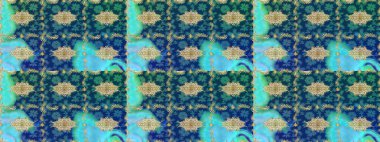 Geleneksel altın sarısı desenli mavi renkli ve altın elementli. Barok tarzında eskiz doğulu süsü..