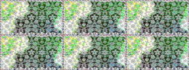 Raster deseni. Patlayan çiçekler soyut olarak yerleştirilmiş. Gri renklerde bahar çiçekleri. Raster illüstrasyonu.