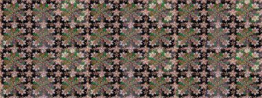 Raster illüstrasyonu. Hoş bir çiçek geçmişi var. Küçük çiçekteki kusursuz desen. Güzel kumaş deseni.