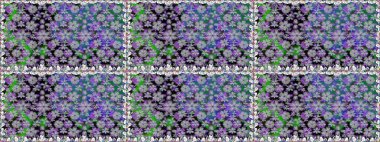 Vadinin gri renkli çiçekleri. Çiçeksiz desenlerin çizimi.