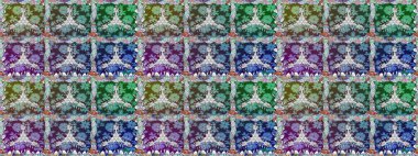 Çiçek mavisi, pürüzsüz desen. Klasik taslak çizimi. Raster çiçek izi. Raster Yumuşak kumaş deseni.