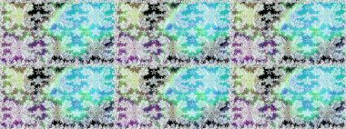 Tarafsız renklerde çiçekler. Raster illüstrasyonu. Kusursuz çiçek deseni. Asya tekstil tarzında. Raster illüstrasyonu.