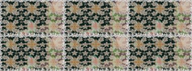 Tropik, dikişsiz çiçek deseni. Gri renkli çiçekler. Raster illüstrasyonu.