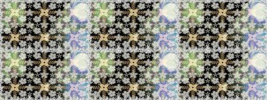 Suluboya tarzında gri renkli çiçekler. Gri renkli çiçeklerle kusursuz çiçek deseni.