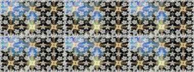 Raster resim. Çiçek desenli çiçek ve yaprakları ile. Sevimli küçük çiçek desenle.