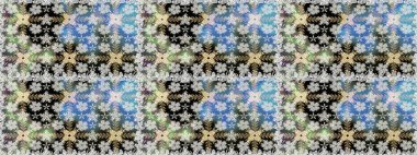 Tekrar eden çiçek arkaplanı, zarif gri çiçek duvar kağıdı. Gri renklerde çiçek desenleri, el yapımı papatyalar, papatyalar..