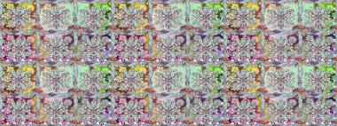 Çiçekler suluboya seamless modeli. Raster şık kumaş deseni.