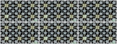 Suluboya kusursuz desen. Suluboya tarzında siyah renkte çiçekler. Çiçek izi.