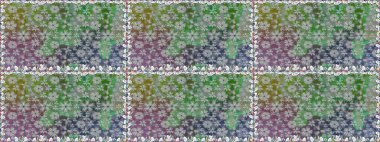 Kumaş, tekstil, duvar kağıdı baskısı için. Eski usul. Miles Fleur, süslü püslü bir süs. Kusursuz bir geçmişi var. Tomurcukları papatya çiçekleri olan sevimli bir çiçek deseni. Raster illüstrasyonu.