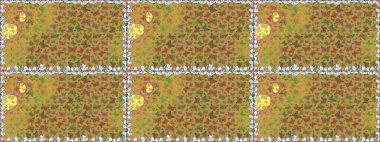 Raster illüstrasyonu. Klasik tarzda hem de. Çocuk için bahar paleti olan güzel raster kelebeği. Sarı ve kahverengi arkaplandaki suluboya kelebekler.