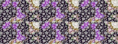 Tatil havası. Nazik romantik baskı. Raster güzel bir çiçek deseni çizmiş. Bahar mevsimi. Gri renkli çiçekler.