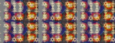 Sanat terapisi tarzı zen çizim için gri, kahverengi ve menekşe şekilli kar taneleri. El çizimi, dövme stili, kumaş tasarımı ve Raster illüstrasyonunda kartlar..