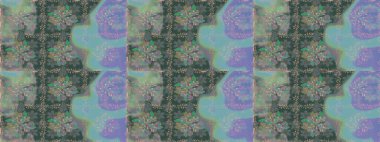 Hediye ambalaj kağıdı, tebrik kartları, posterler ve pankart tasarımı. Mavi renkli çiçekler. Raster düz çiçekleri pürüzsüz desen.